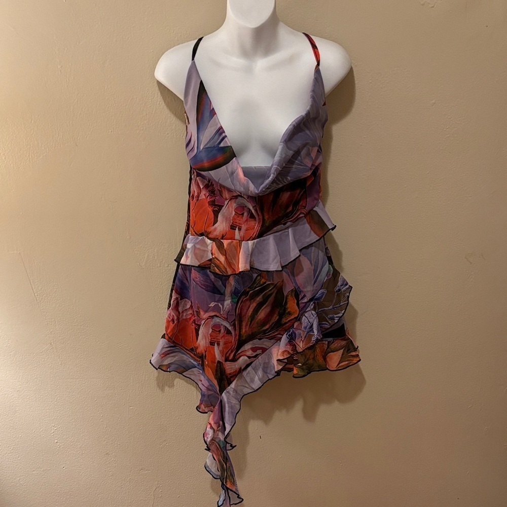 PrettyLittleThing Multicolor Ruffle Dress